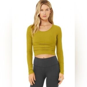 122.  Alo Yoga Gathered Long Sleeve